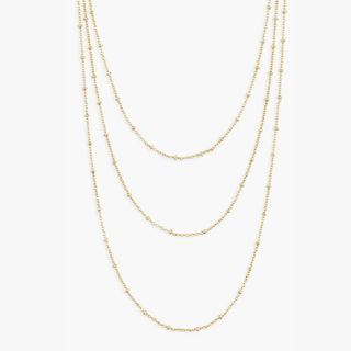 gold layered necklace