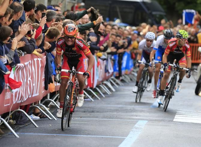 Joaquim Rodriguez (Spain) goes on the attack
