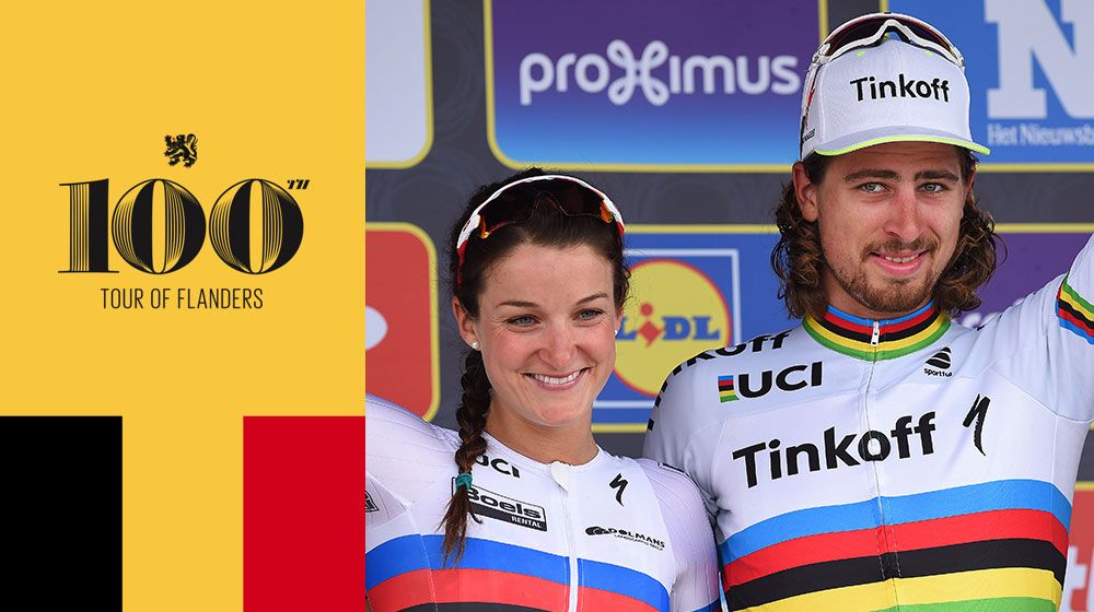 Double Rainbows: Lizzie Armitstead and Peter Sagan at Tour of Flanders