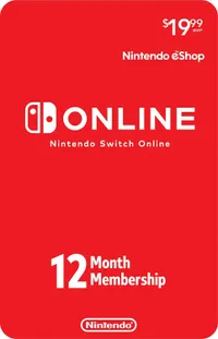 Nintendo Switch Online 12-Month Individual Membership | $20 at Amazon