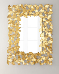 Jamie Young Ginkgo Leaf Mirror l Was $650, Now $487.50, at Horchow