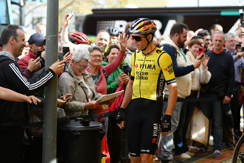 Wout van Aert at the start of stage 2 of Volta ao Algarve