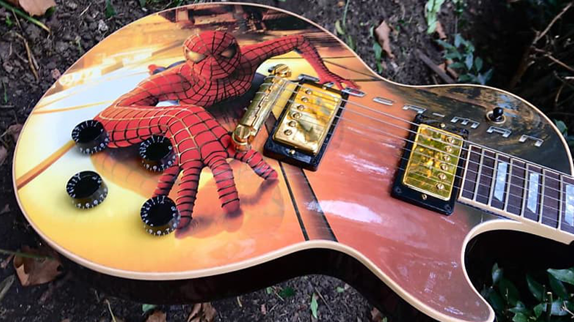 Spider-Man Gibson Custom Shop Les Paul hits Reverb for $6,000 | Guitar World