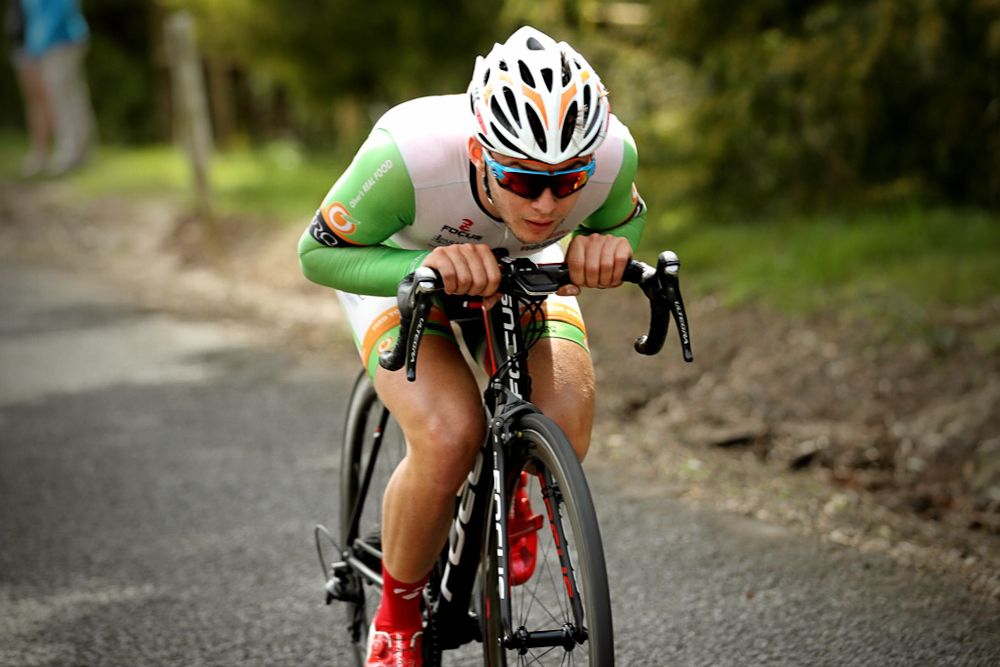 British rider Edward Clemens spent most of the day in the breakaway before being caught just before the final climb.