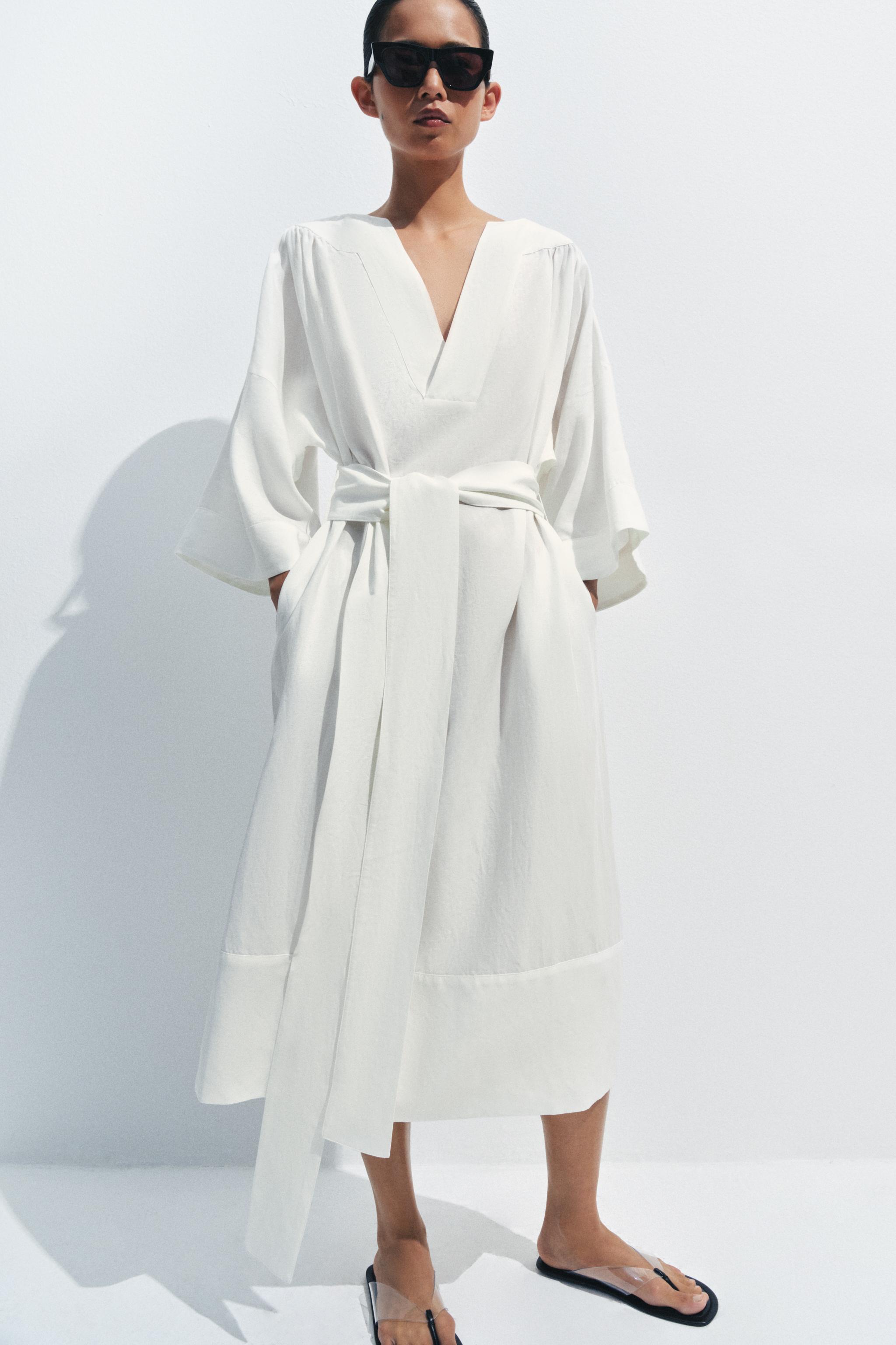 Zw Collection Tunic Dress With Belt