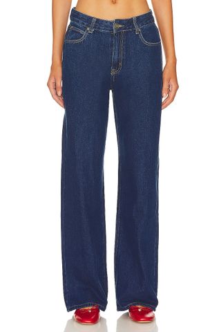 Reformation + Cary Low Rise Slouchy Wide Leg Jeans