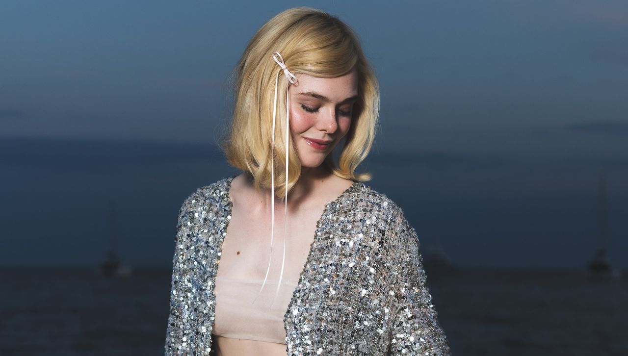 Elle Fanning at the 2024 Cannes Film Festival wearing Chanel