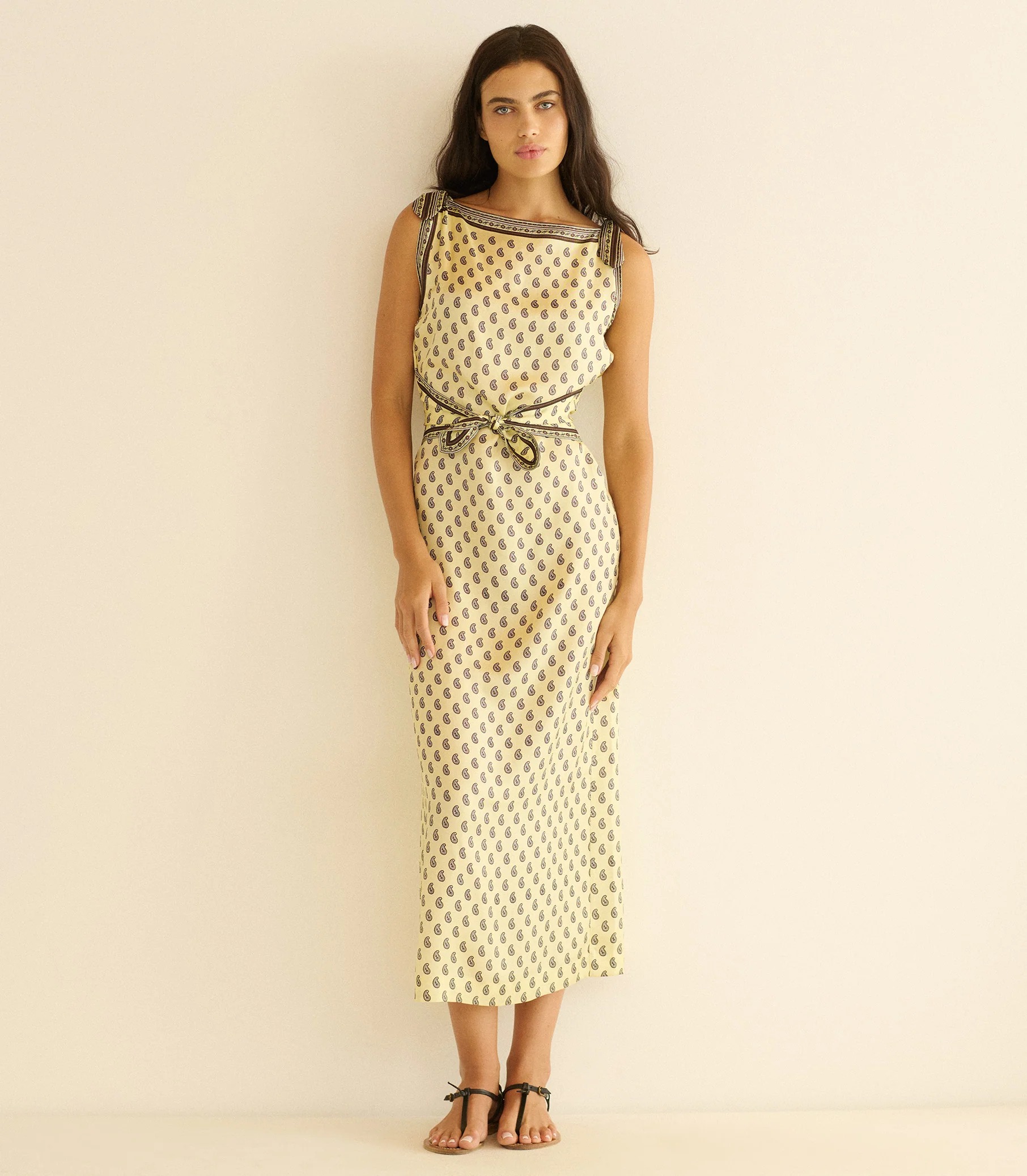 Amorette Dress -- Sunlight Taormina Paisley
