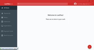 LastPass interfaccia utente