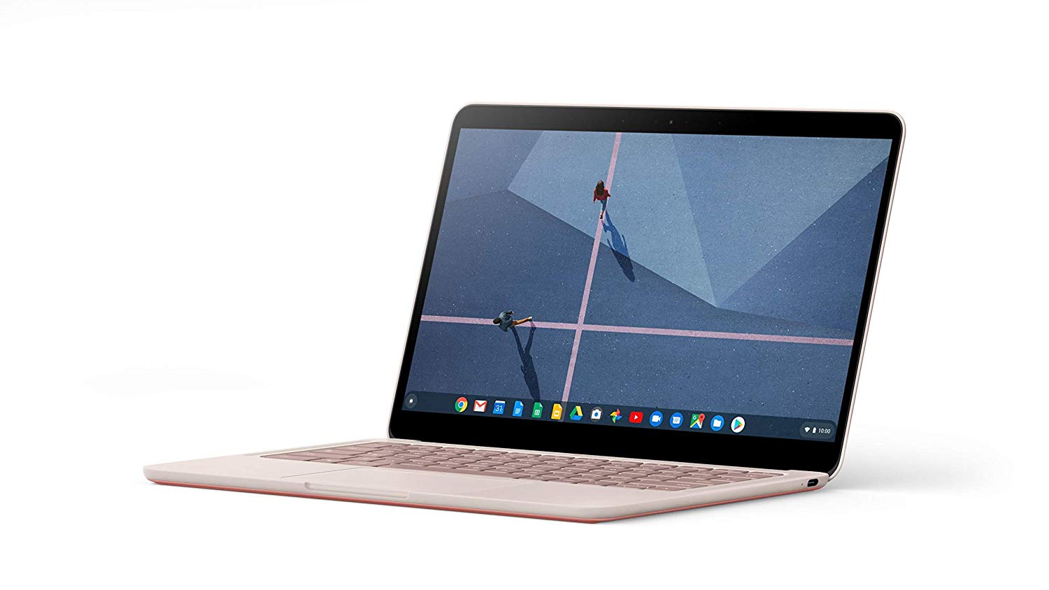 Google Pixelbook Go, one of the best laptops for engineering students, against a white background