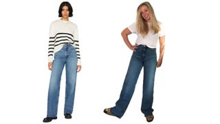 flared slimming jeans