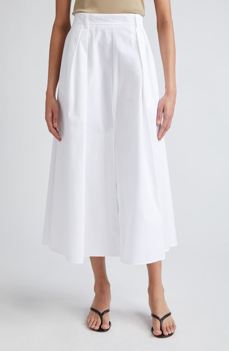 A-Line Cotton Poplin Skirt