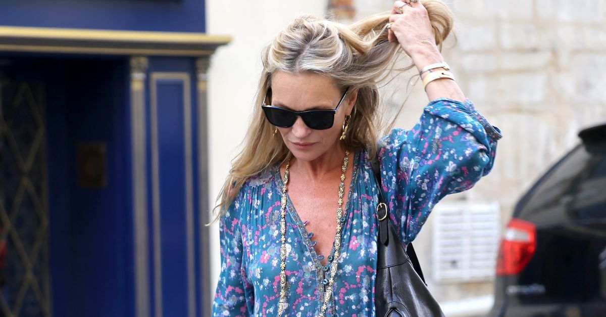 Kate Moss Just Styled Ankle Boots With the Most Surprising Dress Trend