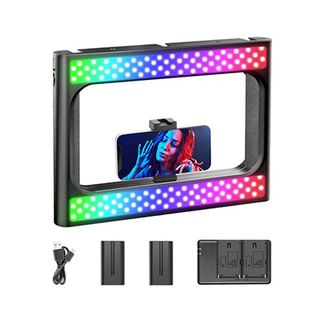 Product shot of Neewer RGB Ring Light Smartphone Video Rig, one of the best ring lights