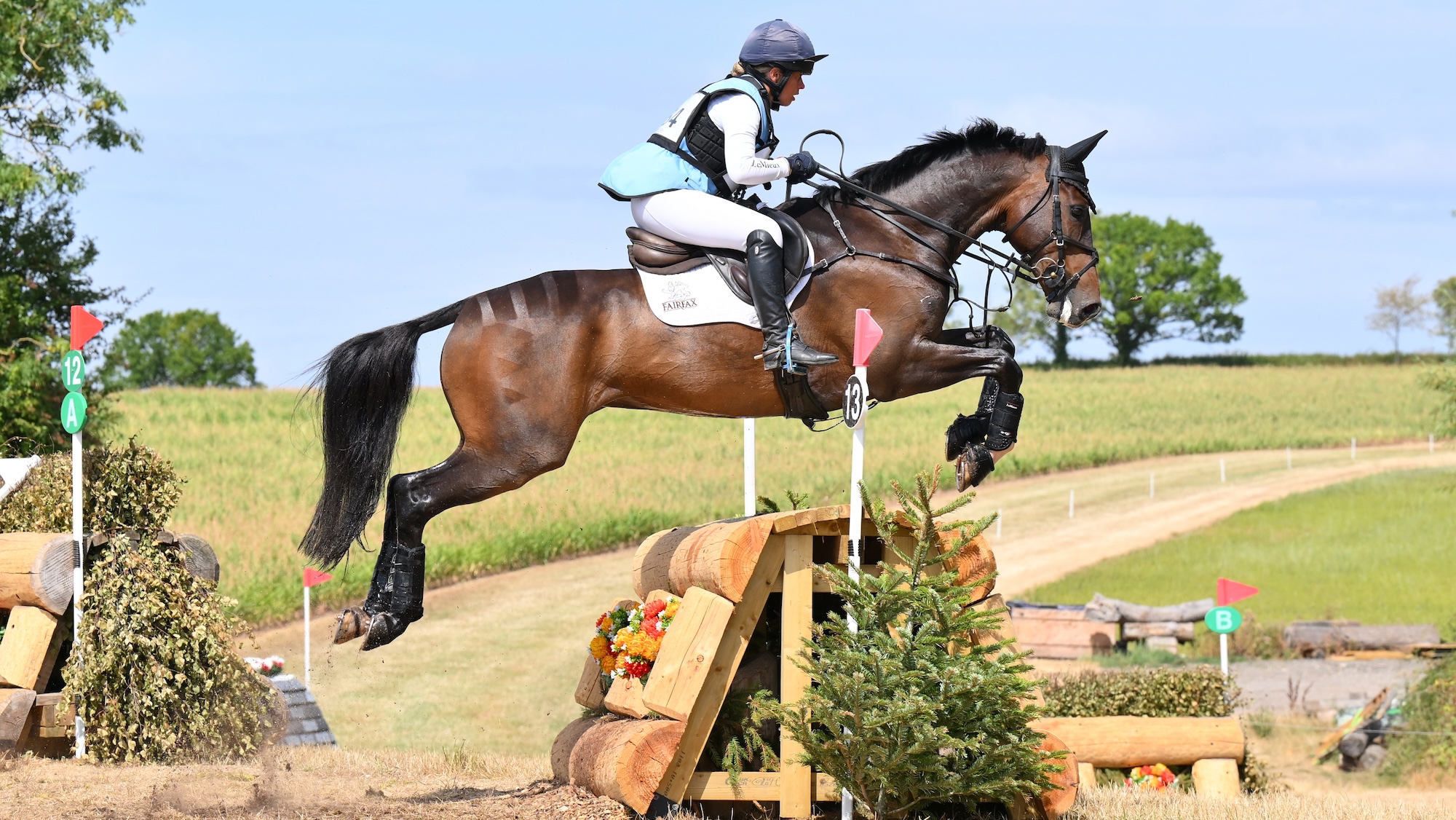 Kitty King and Kilcoltrim Cooley, British novice championship winners at Hartpury