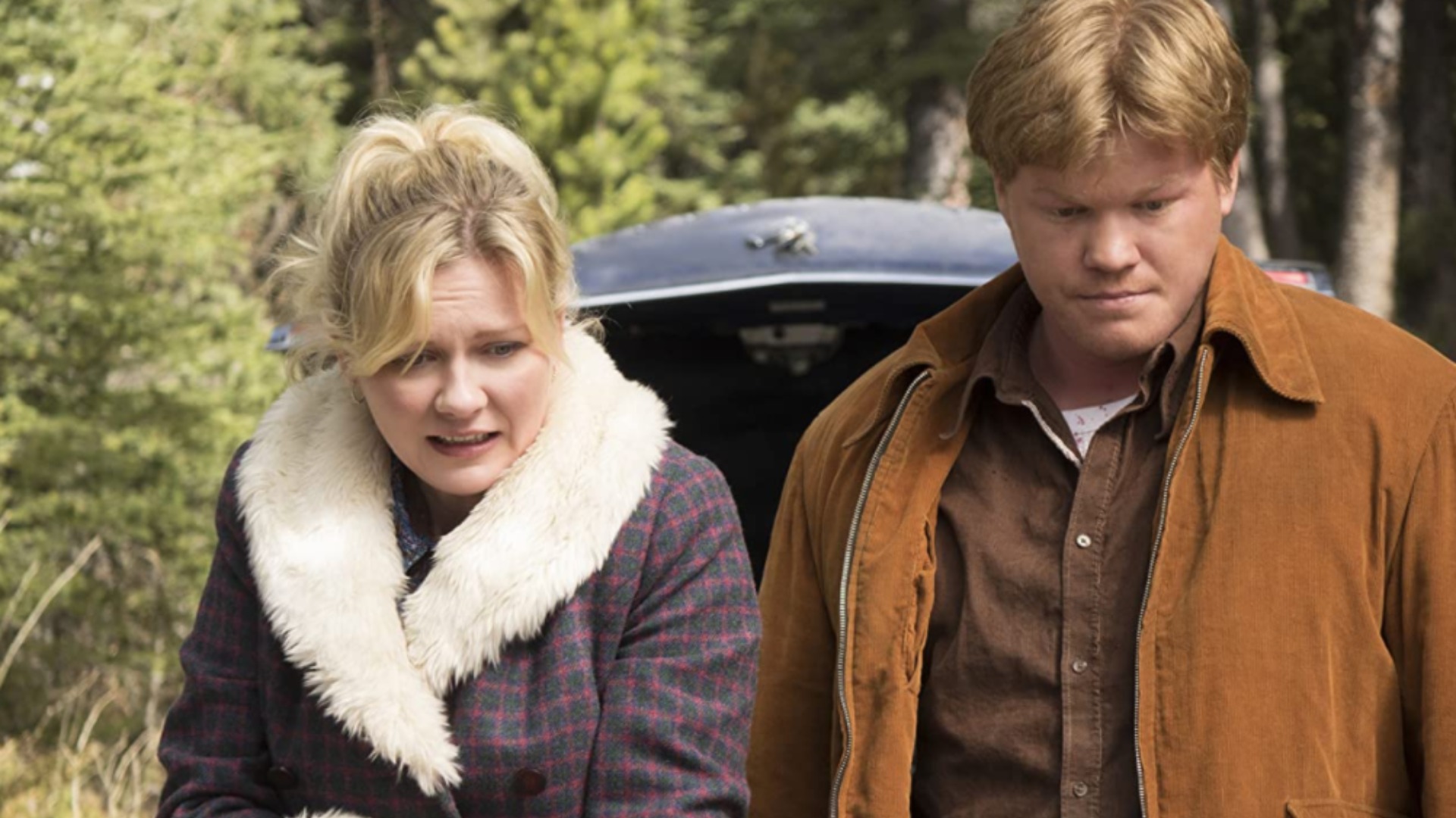 Kirsten Dunst and Jesse Plemmons in Fargo