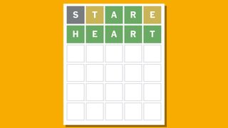 Wordle answer 767 on a yellow background