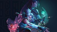 Official promotional key art for Valorant, Riot Games' popular free-to-play PvP tactical shooter.