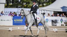 Tobias Thorning Joergensen riding Jolene Hill in the World Para Dressage Championships in Herning