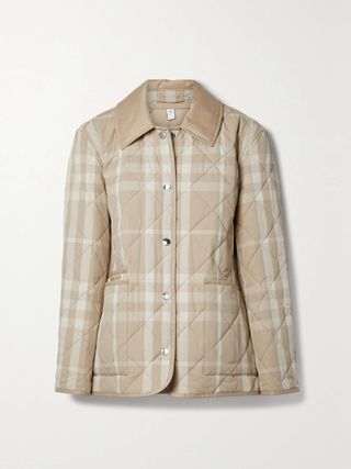 Burberry, Checked Quilted Gabardine Jacket