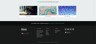 The links to the free stock files are near the bottom of the homepage