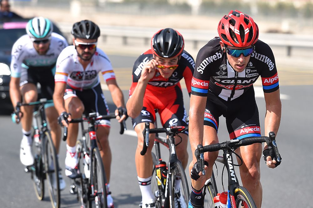 Silvan Dillier (BMC) takes a peek above his glasses