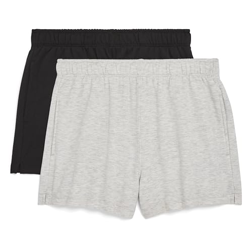 Danskin Women's 2 Pack Fleece Pull on Shorts