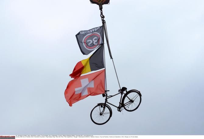 A flying bicycle...