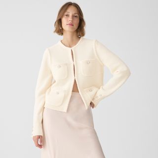 Odette sweater lady jacket with jewel buttons