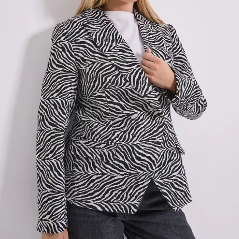 Debenhams, zebra print blazer]
