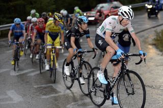Chris Froome on stage nine of the 2014 Tour of Spain