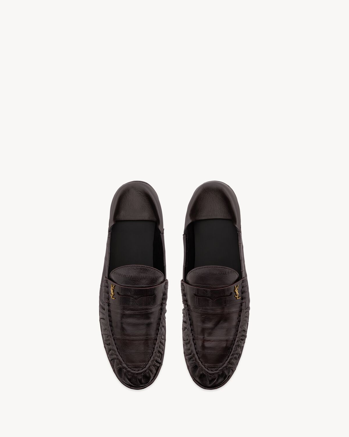 Men's Le Loafer Foldable in Eel in Burnt Brown