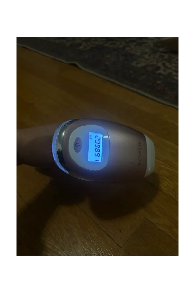Fashion E-Commerce Editor Julia Marzovilla tests the Mismon Hair Removal Device