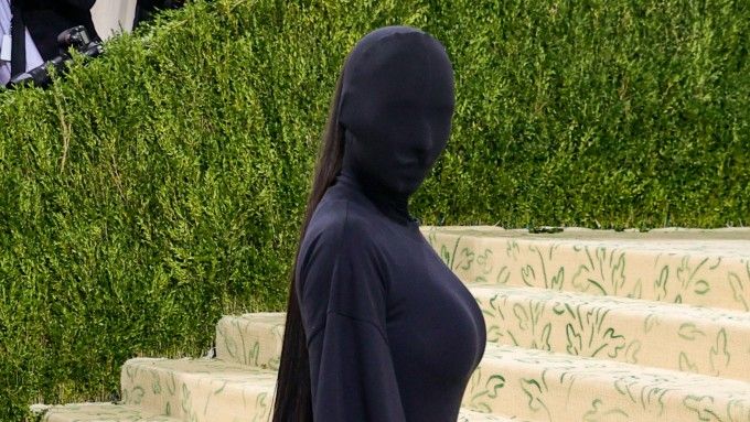 Kim Kardashian attends The 2021 Met Gala Celebrating In America: A Lexicon Of Fashion at Metropolitan Museum of Art on September 13, 2021 in New York City.