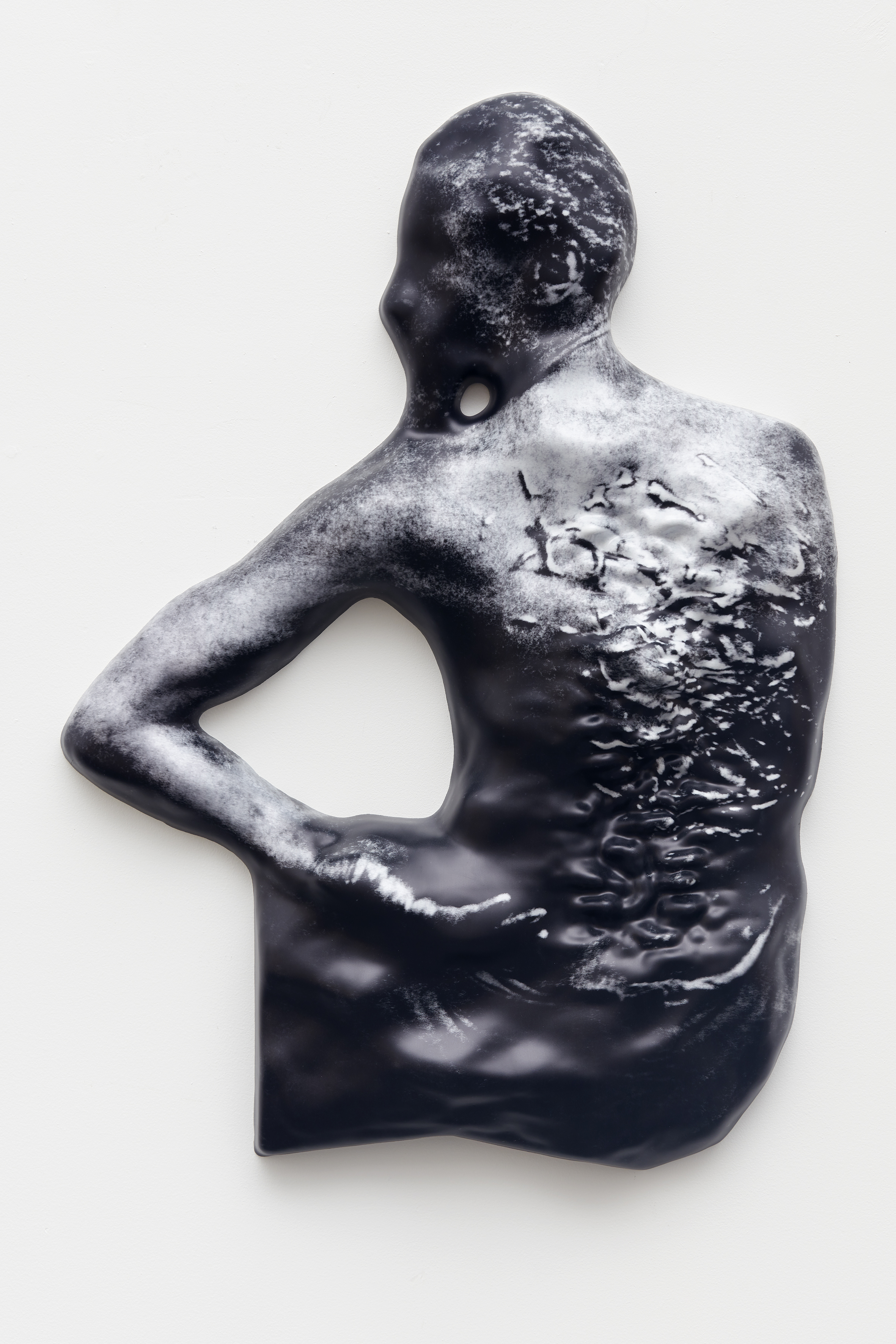 Sculpture of man's scarred back, part of &amp;lsquo;Horror&amp;rsquo; exhibition at Spr&amp;uuml;th Magers Los Angeles