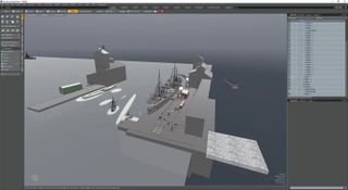Build your scene in 3D, using your colour scheme