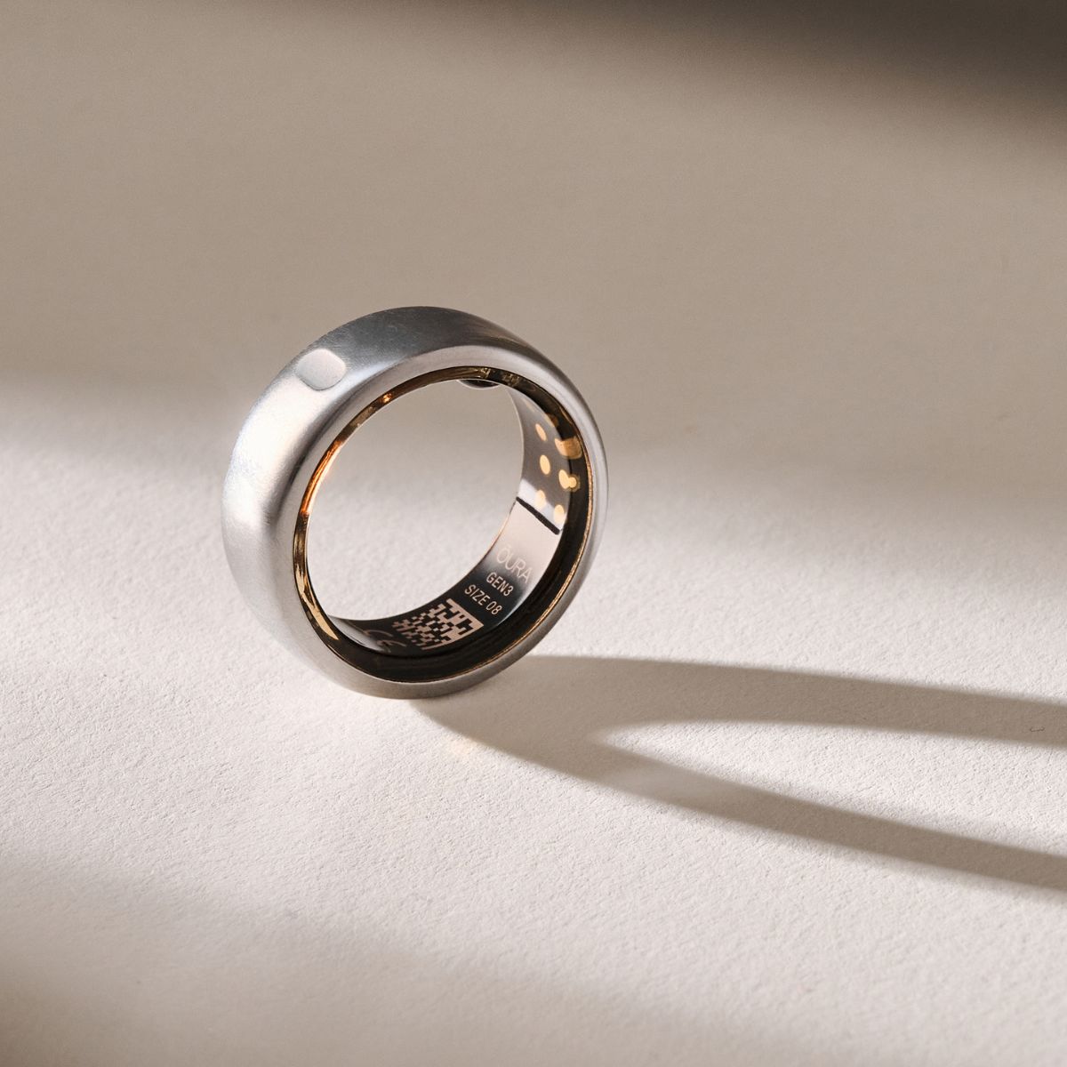oura ring in silver