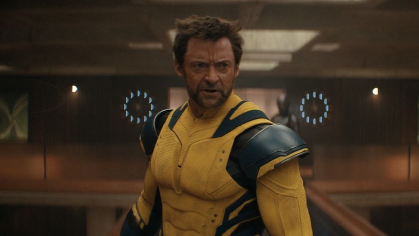 Wolverine looking confused and angry in the TVA in Deadpool 3. 