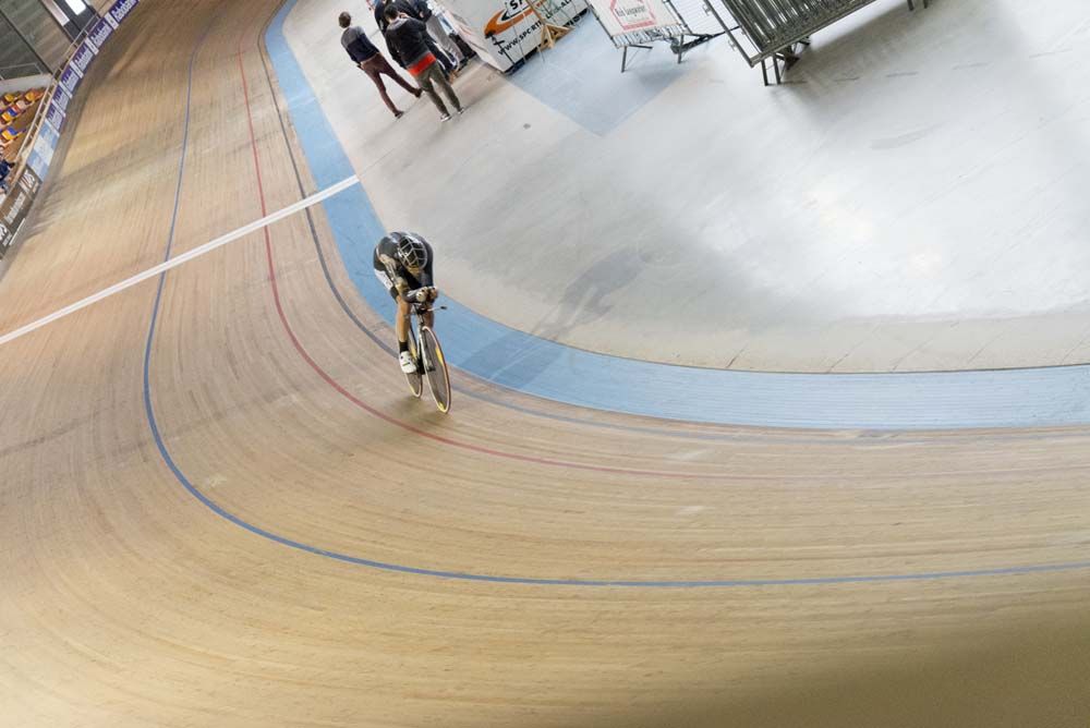 Thomas Dekker tests his Hour Record bike