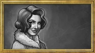 Charlotte, whose ambition is to make the vaudeville circuit, has high Popularity but low Glamour. Art by Michael Fitzhywel.