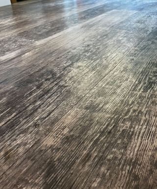 Post using shark Scrub & Steam mop on grey kitchen flooring