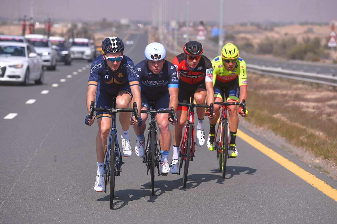 Mark Christian leads the breakaway