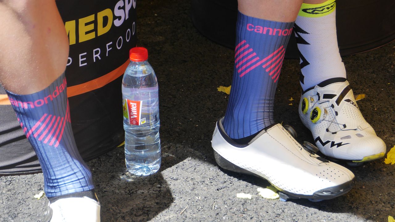 EF Education First riders are using Rapha's Pro Team aero socks