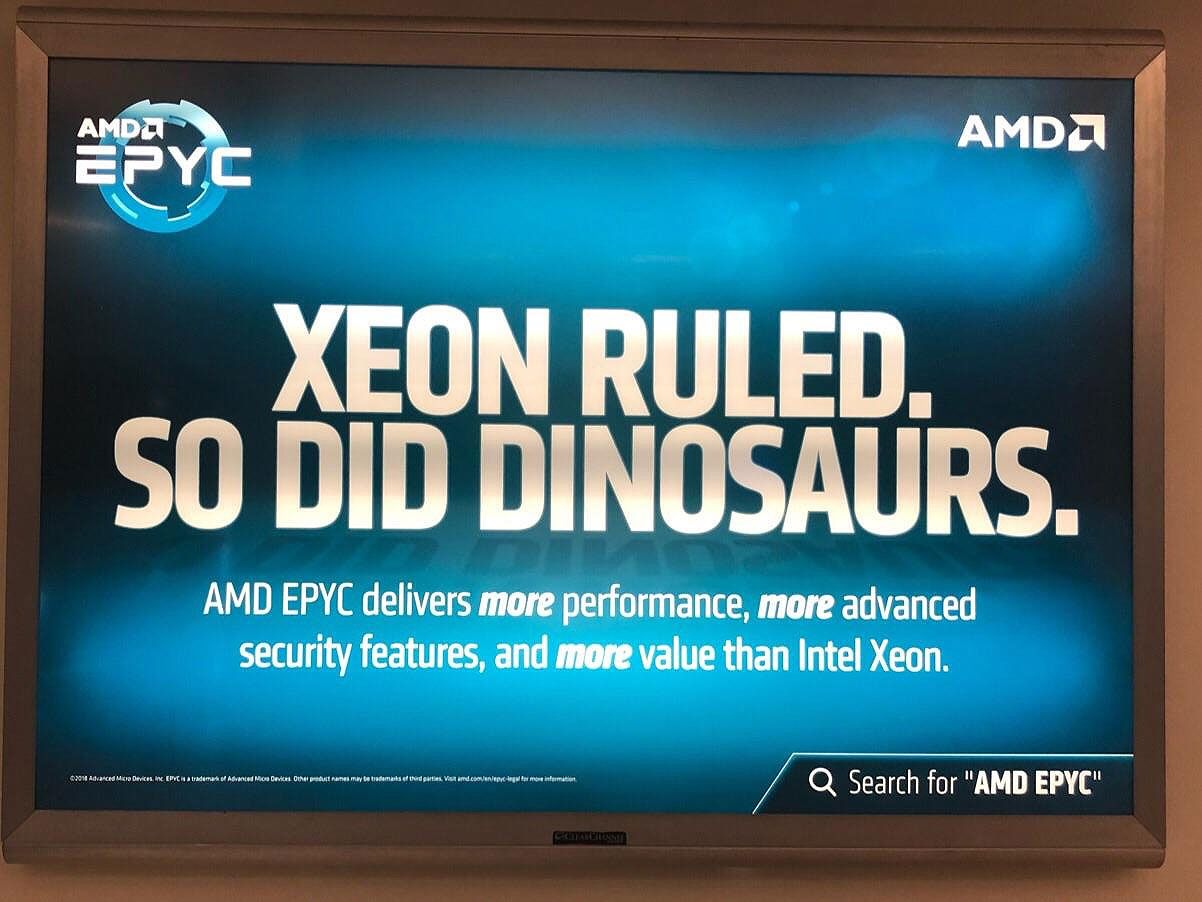 AMD disses Intel Xeon in ads scattered around San Jose airport | PC Gamer