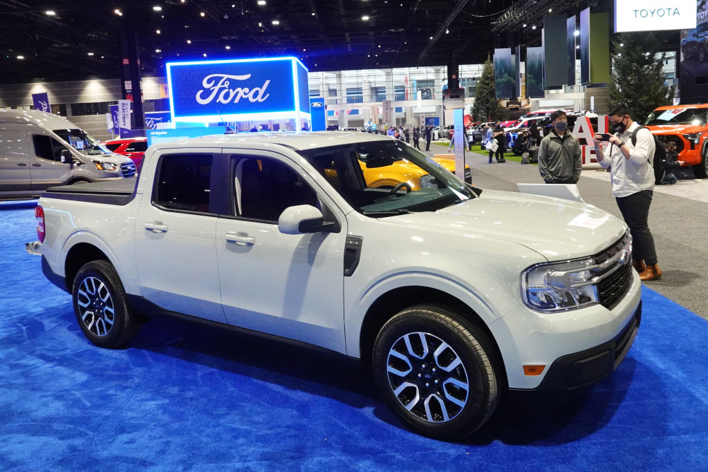 Ford Maverick on display at Chicago Auto Show