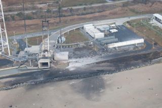 Antares Rocket Explosion Aftermath