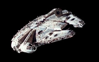 The Millennium Falcon from "Star Wars."