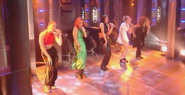 TV tonight The Spice Girls in action.