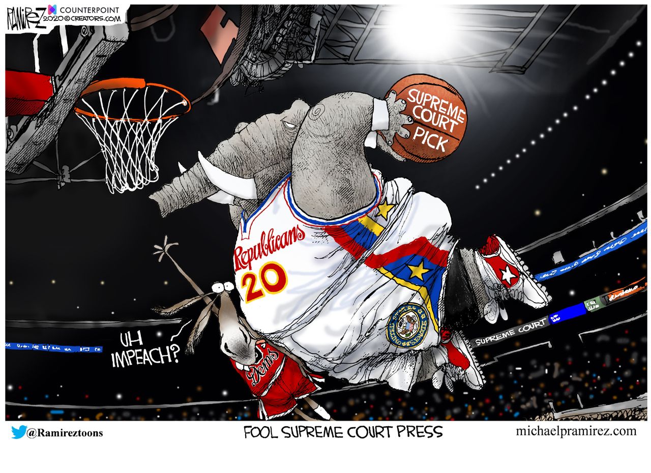 Political Cartoon U.S. GOP Democrats SCOTUS seat