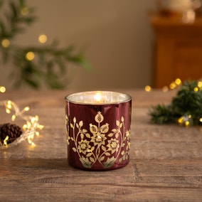 Festive Stag Led Twinkle Gel Candle